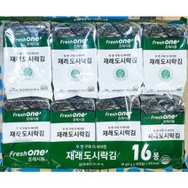 프레시원 도시락김 4gx 16입 1개 식탁김 재래도시락김, 1