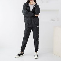 코디제이 여자 트레이닝세트 컴슈트자켓세트 데일리룩 바람막이 츄리닝 운동복 편한바지 사계절 땀복 헬스복 다이어트 빅사이즈