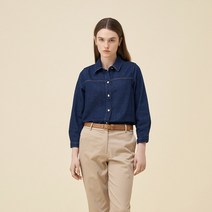 타미힐피거 3/4 슬리브 데님 오버셔츠 (T22C6WSH032WT11BM)