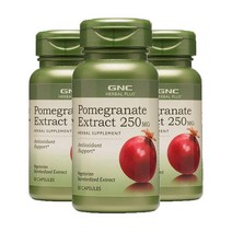 GNC 석류 추출물 250mg 50캡슐 x 3통, 30캡슐