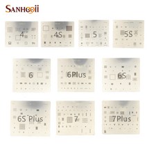 IC 칩 BGA Reballing 스텐실 키트 세트 아이폰 호환 4에 대한 납땜 템플릿 4s 5 5s 6 6s 7 플러스 CPU 수리 도구 가제트 ZM56