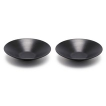 라이프초이스 블랙 멜라민 원형비빔기, 2개입