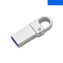 64GB U 디스크 32Ggb 메탈 USB 플래시 드라이버 키 후크 휴대용 메모리 스틱 사무실 컴퓨터 액세서리, [02] 64GB, [01] Silver