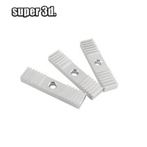 Reprap-DIY GT2 타이밍 벨트 고정 피스 알루미늄 합금 치아 피치 2mm 클램프 클립 CNC 9x40mm 3D 프린터 부품용, [01] 1pcs