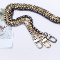 짱패브릭 명품스타일 바스캣체인 꼬임체인 (67cm 126cm), 67cm실버