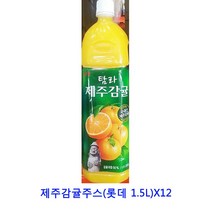 업소용 식자재 제주감귤주스(롯데 1.5L)X12 오렌지원액 레몬즙 키위원액 파인원액 야채주스 망고원액 오렌지주스 해독주스 코코넛워터 코코넛밀크 담금주키트