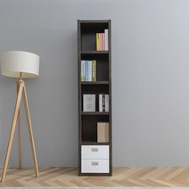 공간사이 큐브 400 5단 서랍책장, 월넛 ce1023