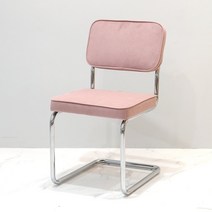 영가구 코듀로이 세스카체어 카페 디자인의자, 핑크, 1개