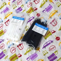 티테크 케이블 타이(100개)/4.6x200mm(대)/T-C4620/UL 승인 나일론66/케이블 정리/선정리/복잡한 선을 간편하게 정리/케이블의 깔끔한 정리가능/다양한 케이블 선정, 화이트(대 200mm)