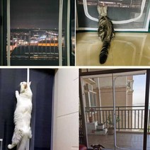 고양이 방묘문 방묘창 안전문 울타리 방충망 펫도어, 고양이방묘문-XL(110*220cm)