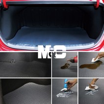 엠앤씨 아우디 A6 (12-18년) 카본 코일 트렁크매트, 카본 트렁크매트(그레이)
