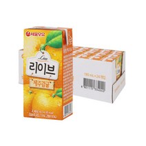리이브 제주감귤 190ml x 24입 1박스, 리이브 제주감귤 190ml x 24입 (