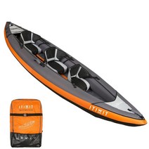 요트 바다낚시보트 호화요트 모터보트 제트스키 Decathlon ITIWIT 카약 풍선 보트 낚시 보트 두꺼운 고무 보트 노, 주황색 2-3명