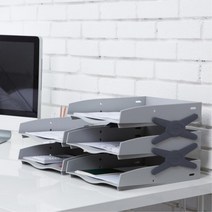 회원가입 각종양식 서류 용지 3단받침대 책상꾸미기 오거나이저 데스크 결재서류 정리정돈, 1개, SMOG