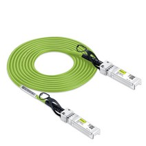 10Gtek SFP+ DAC 듀얼 코어 케이블은 Cisco SFP-H10GB-CU4M과 호환 Ubiquiti UniFi Fortinet 등 26AWG, Green