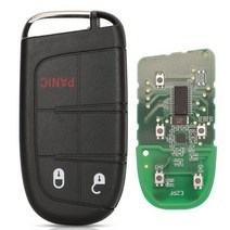 Jingyuqin 애프터 마켓 스마트 원격 키 433mhz 4A Keyless for Jeep Renegade Compass CCUV Trailhawk SIP22 M3N408213, for Compass+3 Buttons Panic