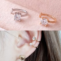 코코날다 E-네모큐빅 이어커프 귀찌 연예인 정려원 이어커프스 귀걸이