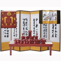 조은세상 제수용품 세트2 병풍 제기세트 교자상 제기함 제사 성묘 차례, 1개