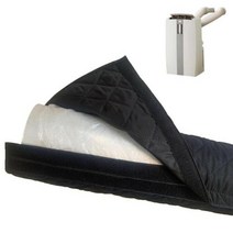 휴대용 에어컨 호스 커버 보호 먼지 슬리브 가정용 배기 단열, CHINA, Black, Black
