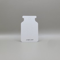 보틀 악세사리택 헤어핀택 100매, 화이트(먹박)