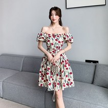 킹더랜드 윤아 원피스 천사랑 로즈 프린트 지락실 다낭여행옷차림 발리여행