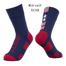 스포츠양말 마라톤양말 런닝양말 Randy sun 100 방수 양말 통기성 야외 스포츠 사이클링 승마 하이킹 등산 낚시 사냥 트레킹 wudhu 양말, 종아리 x114a, l