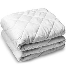 Bare Home Quilted Fitted Mattress Pad - Cooling Mattress Topper - Hypoallergenic Down Alternative Fi, 1, 기타