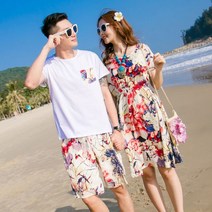 휴가지커플룩 신혼여행스커트 바캉스 휴양지 바닷가 해수욕장 비치웨어 4271