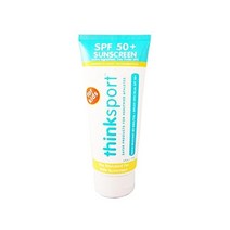 Thinksport SPF 50 미네랄 선스크린 어른를 위한 안전한 천연 선블록 방수 선