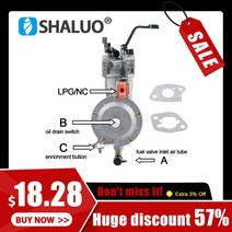 새로운 3KW 168F 170F 가솔린 발전기 LPG 기화기 6.5HP 용 듀얼 연료 NG 가스 변환 키트, 단일옵션, 한개옵션0