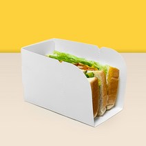 토스트 샌드위치 파니니 종이트레이 백색 접이식 JP-116W 제이팩 [100ea], 100개
