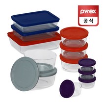 코렐 파이렉스 심플 컬러드 보관 저장용기 12p세트