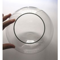 커버 덮개 투명 유리 전등갓 D13cm D15cm D20cm 글로브 램프 펜던트 조명 샹, 직경 35cm (직경 13.5cm）