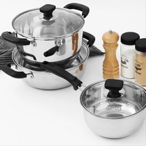 자취생 필수품 인덕션용 스텐냄비 세트 3종 주방 위생적인 튼튼한, 제로 18양+20양+24양, 제로 18양+20양+24양