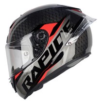 MT 라피드프로 마스터 카본 풀페이스 오토바이헬멧, 라피드 스네이크 레드