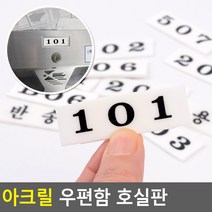 아크릴 우편함 호실판, 201