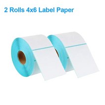 상업용 포토 프린터 인쇄기 사진 바코드 라벨 열 블루투스 너비 20mm 108mm 열 운송 기계 다기능 자체 접착 라벨 메이커, 2 롤 용지, 나는 플러그