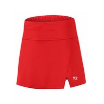 스키장비 숏스키 짧은 미니 쇼트 플레이트 탁구 숙녀 스커트 바지 여성 여름 빠른 드라이 러닝 스포츠 휘트, 03 Red_02 S