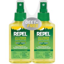 Repel 리펠 모기 기피제 바디 스프레이 레몬 유칼립투스 118ml 2팩, 1세트