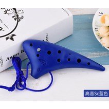 TNG 메조 C톤 플라스틱 초보자 레진 학생 오카리나, T01-12공 고음 SC블루풀세트