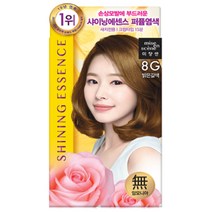 미쟝센 샤이닝 에센스 새치전용 염색제, 8G 밝은갈색, 6개
