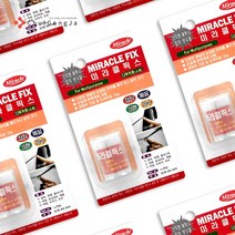 미라클픽스 다용도 에폭시 접착제 만능 금속 본드 수중 목재 타일 석재 욕조 물탱크 배관 틈새 메꿈제 퍼티 보수제, 다용도 소, 2개입