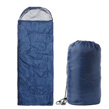 경량 캠핑 침낭 백패킹 보관파우치 야외 차박 머미형 미군 동계 사계절 겨울 캠핑이불, 경량침낭(블루)
