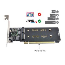CY 4X NVME M.2 AHCI-PCIE Express 3.0 Gen3 X16 Raid 카드 vrc 하이퍼 어댑터, 02 기타