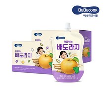 베베쿡 처음 먹는 배도라지 2박스 100ml x 40팩, 40개, 처음먹는 배도라지/2박스_40팩