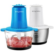 마늘 분쇄기 푸드 프로세서 수동 Mincer 주방 믹서기 블렌더 블랜더 쥬서기 멀티쿠커 주방기구기 블렌더 블, 04 blue stainless steel