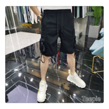 티피/Teepie 5점팬츠 남성 멀티포켓 편안한 루즈한 오버올 트렌디한 반바지