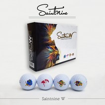 넥센 세인트나인 골프공 W 3피스 화이트볼 12구, 포장안함, 로고안함