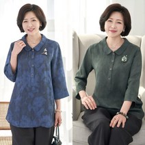 로즈맘 엄마옷 로즈맘 피오르풍기인견블라우스