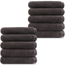 송월타월 호텔 수건 170g 30수 면사, 진회색, 10매